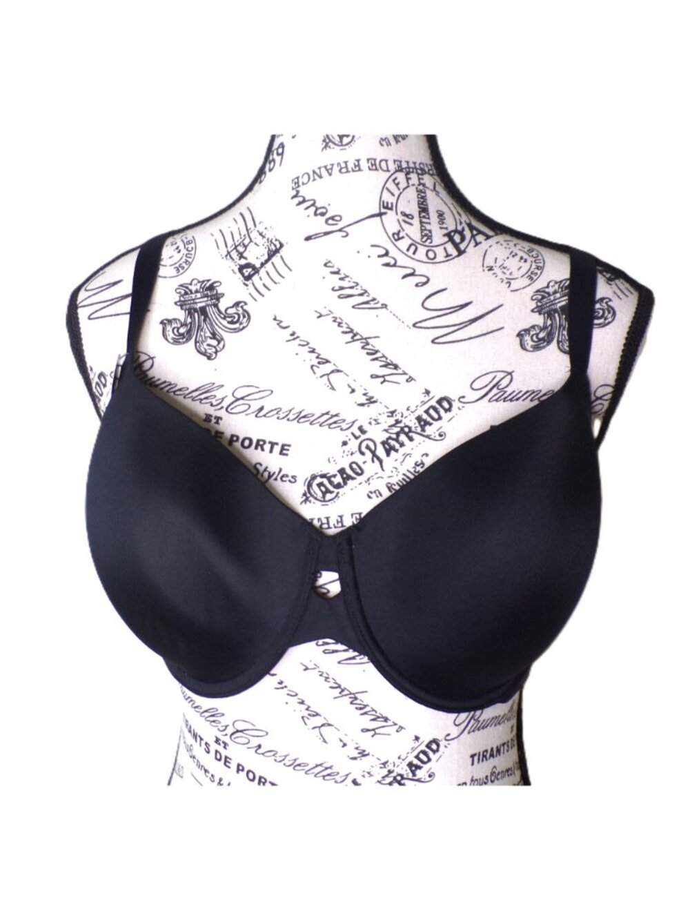 🆕 WACOAL Superbly Smooth Convertible Underwire Bra 34DDD Black #853342 - Picture 5 of 10